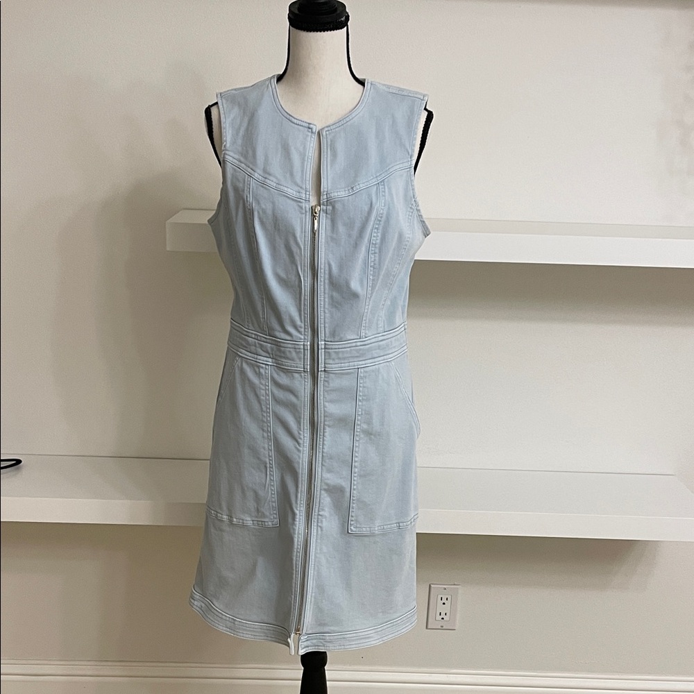 White House Black Market Light Blue Dress